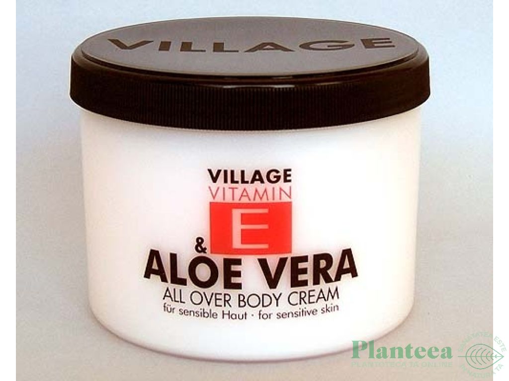 Crema corp E aloe vera 500ml - VILLAGE COSMETICS