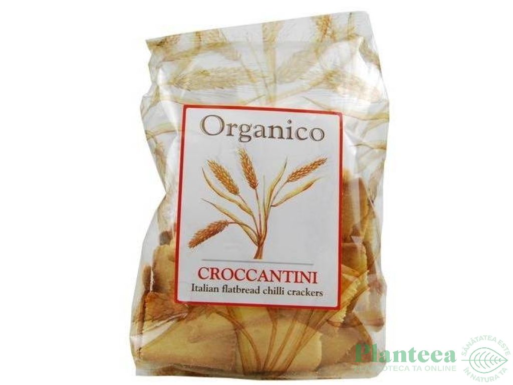 Crackers ulei masline chilli Croccantini 150g - ORGANICO