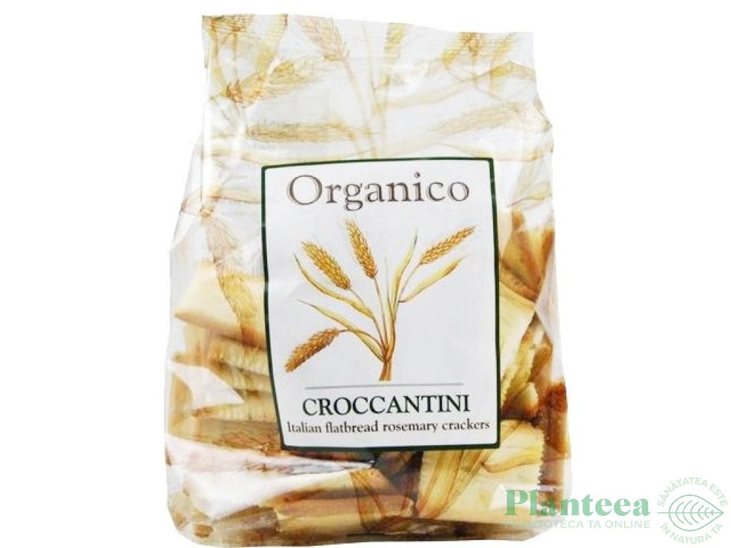 Crackers ulei masline rozmarin Croccantini eco 150g - ORGANICO