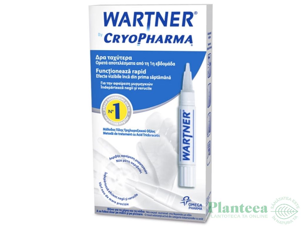 Creion pentru negi și veruci - Wartner Pro, Omega Pharma : Farmacia Tei online