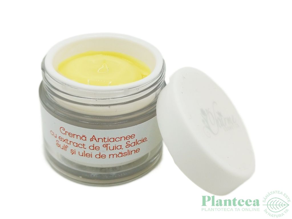 Crema antiacnee tuia salcie sulf ulei masline 30g - CHARME