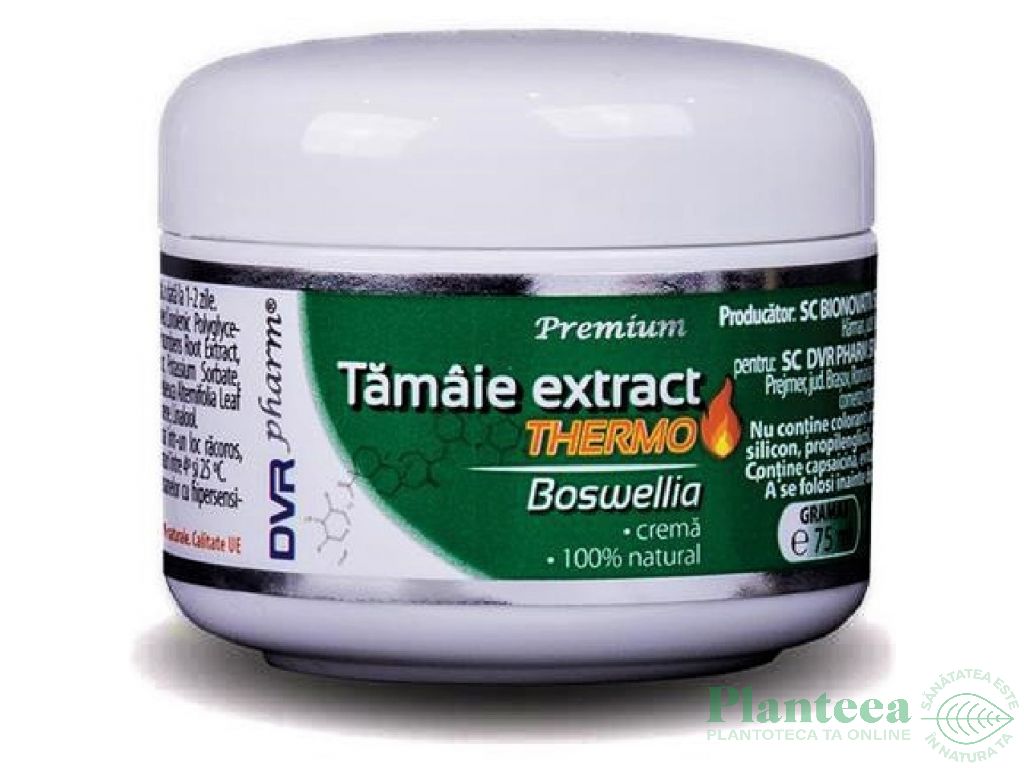 Crema tamaie extract [boswellia] thermo 75ml - DVR PHARM