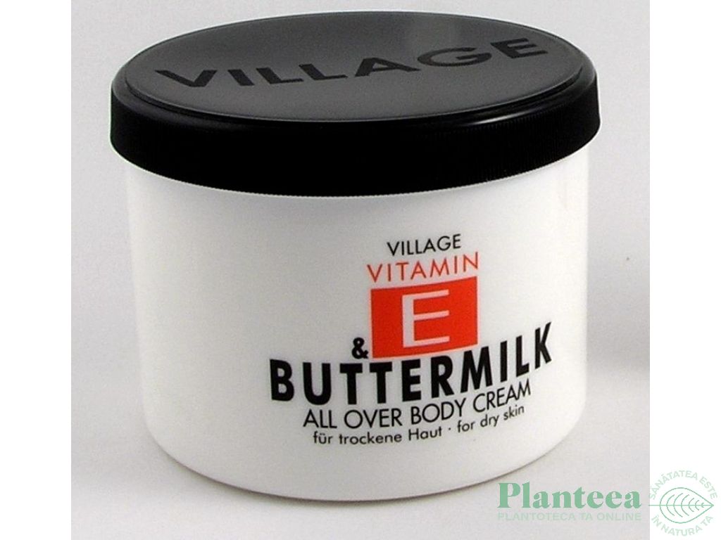 Crema corp E Buttermilk 500ml - VILLAGE COSMETICS