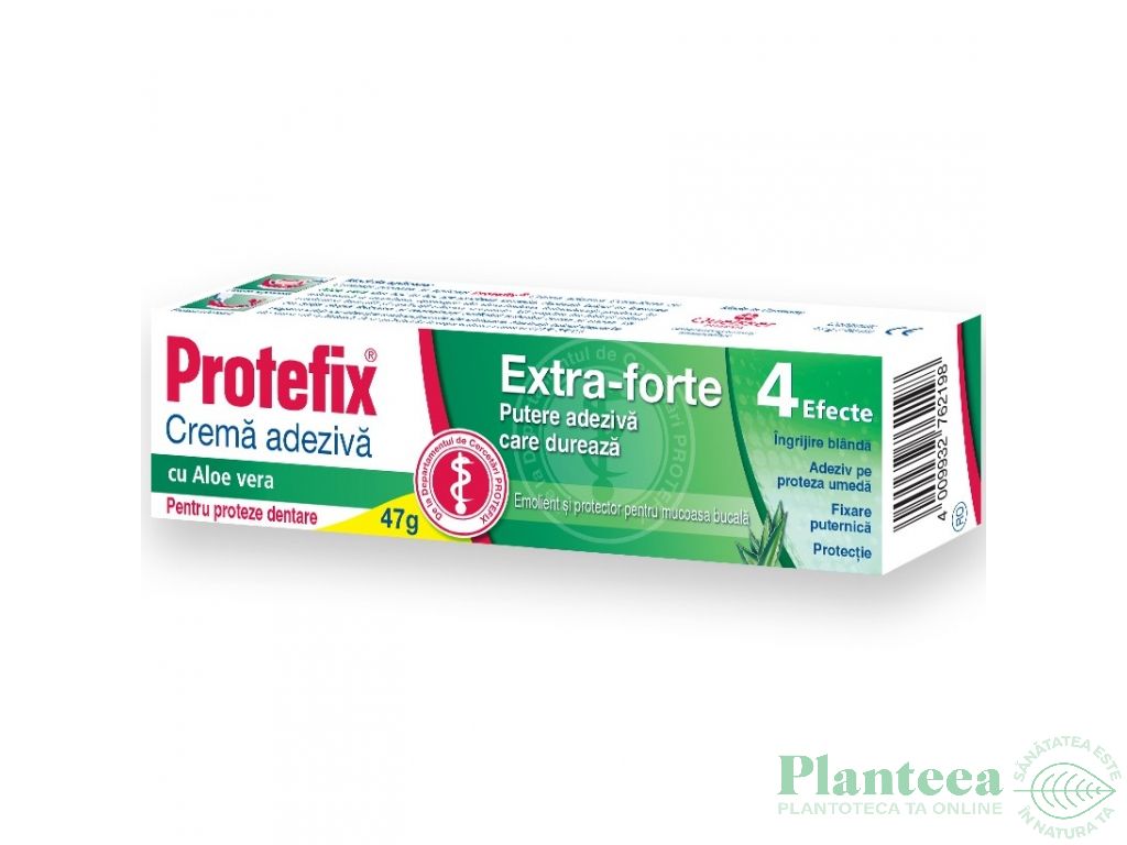 Crema adeziva proteza dentara aloe vera Extra Forte 40ml - PROTEFIX