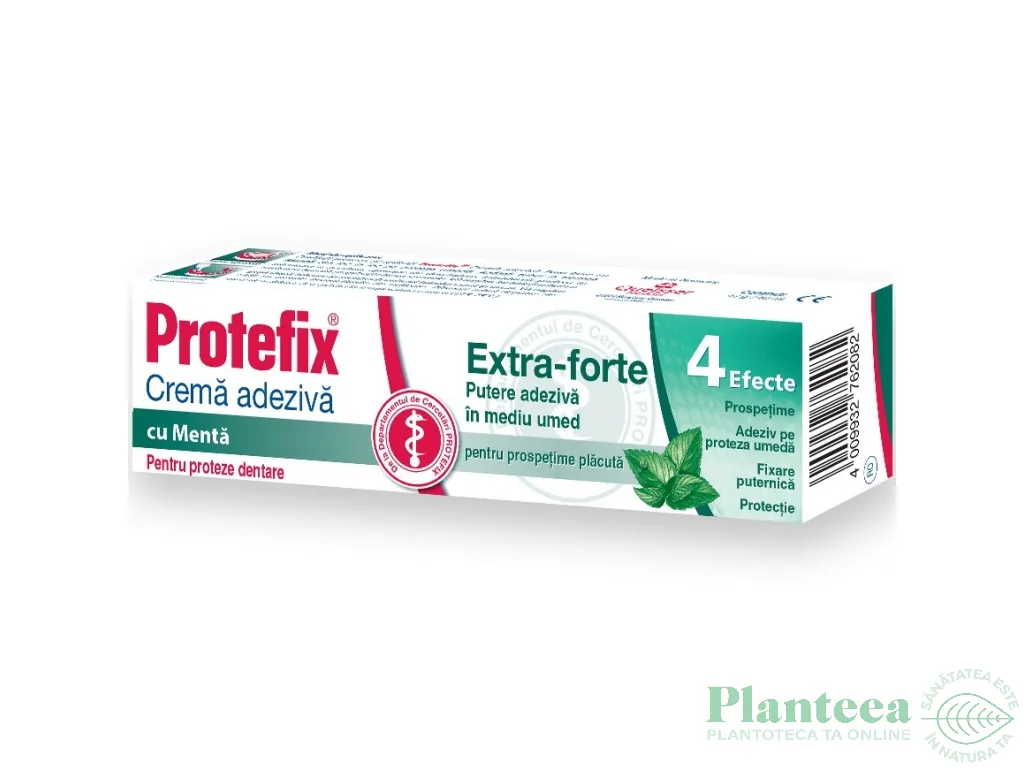Crema adeziva proteza dentara menta Extra Forte 40ml - PROTEFIX