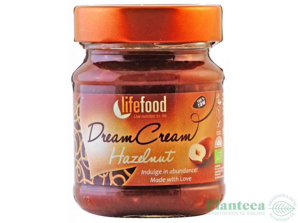 Crema desert migdale ciocolata DreamCream raw eco 150g - LIFEFOOD
