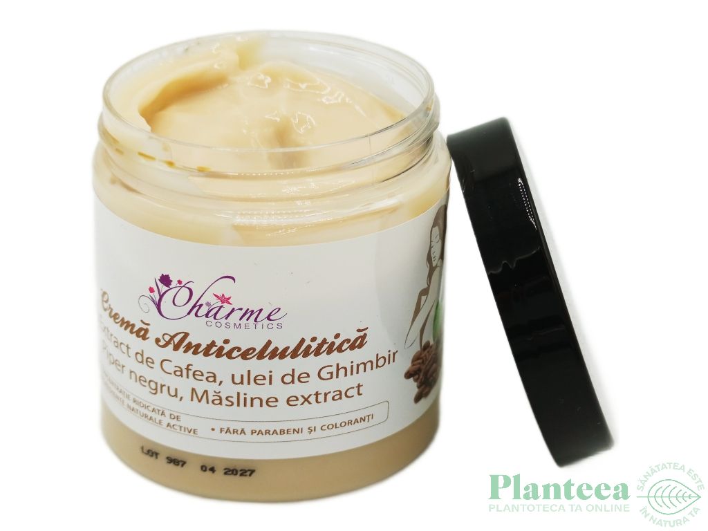 Crema anticelulitica cafea ghimbir piper 250ml - CHARME