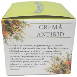 Crema antirid Q10 unt shea ceramide colagen elastina 50ml - VERRE DE NATURE