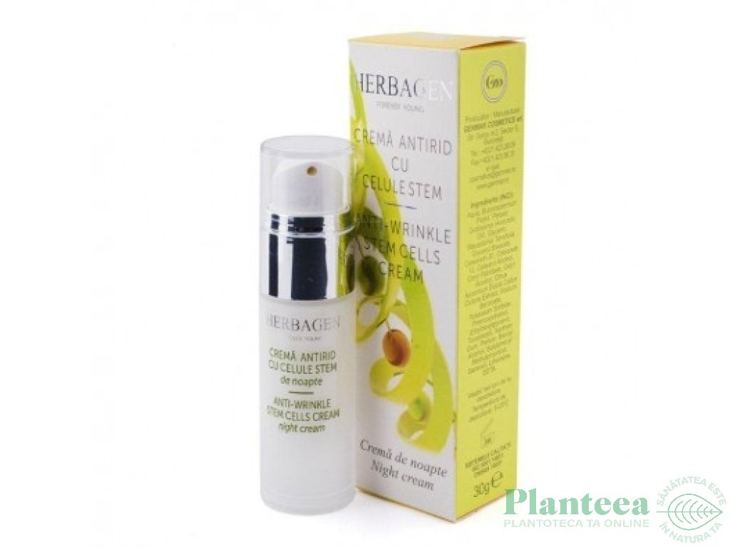 Crema noapte antirid celule stem 30g - HERBAGEN