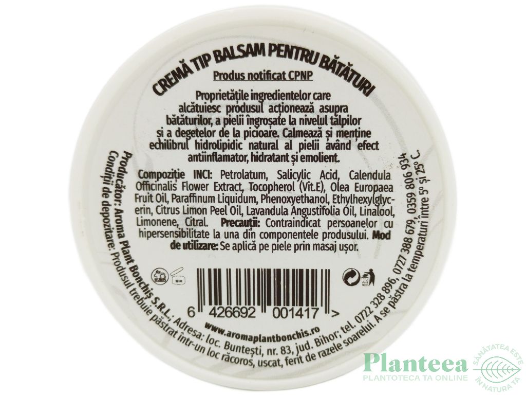Crema balsam bataturi 50ml - BONCHIS