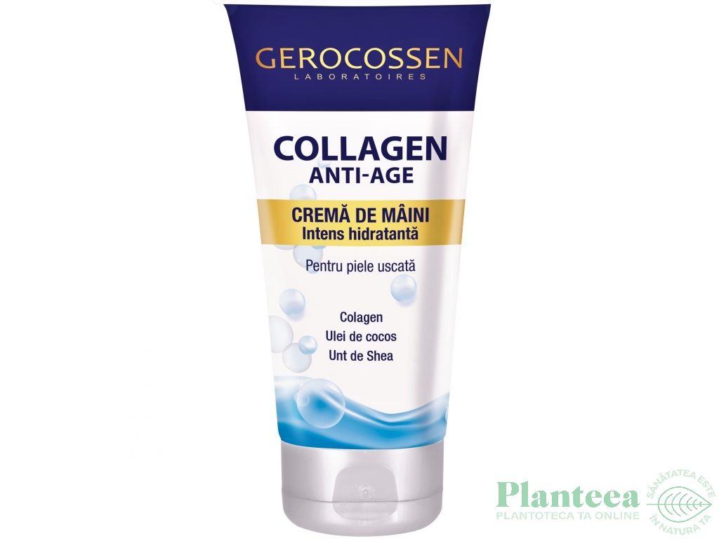 Crema maini ulei cocos shea Collagen AntiAge 75ml - GEROCOSSEN