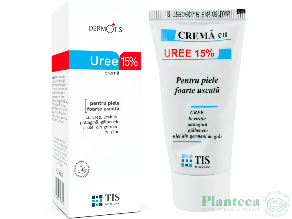 Crema uree 15% piele foarte uscata DermoTis 50ml - TIS