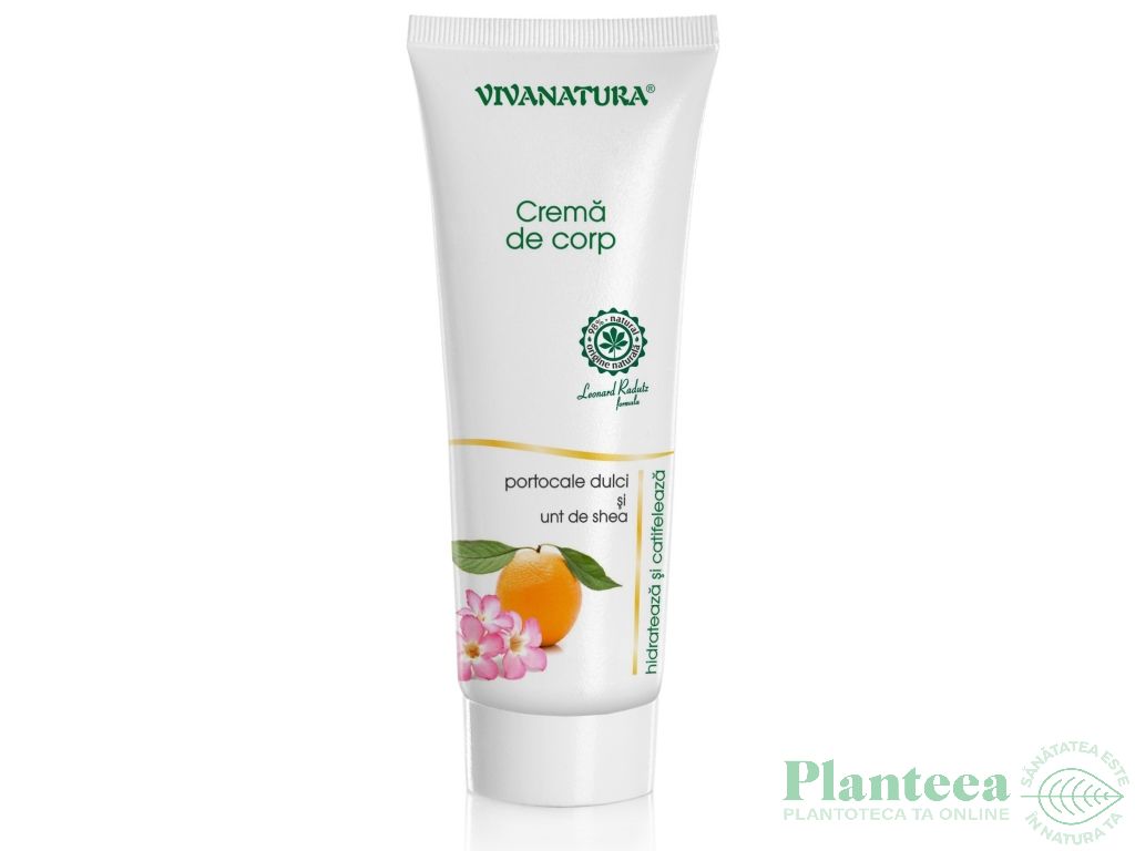 Crema corp portocale dulci unt shea 250ml - VIVA NATURA