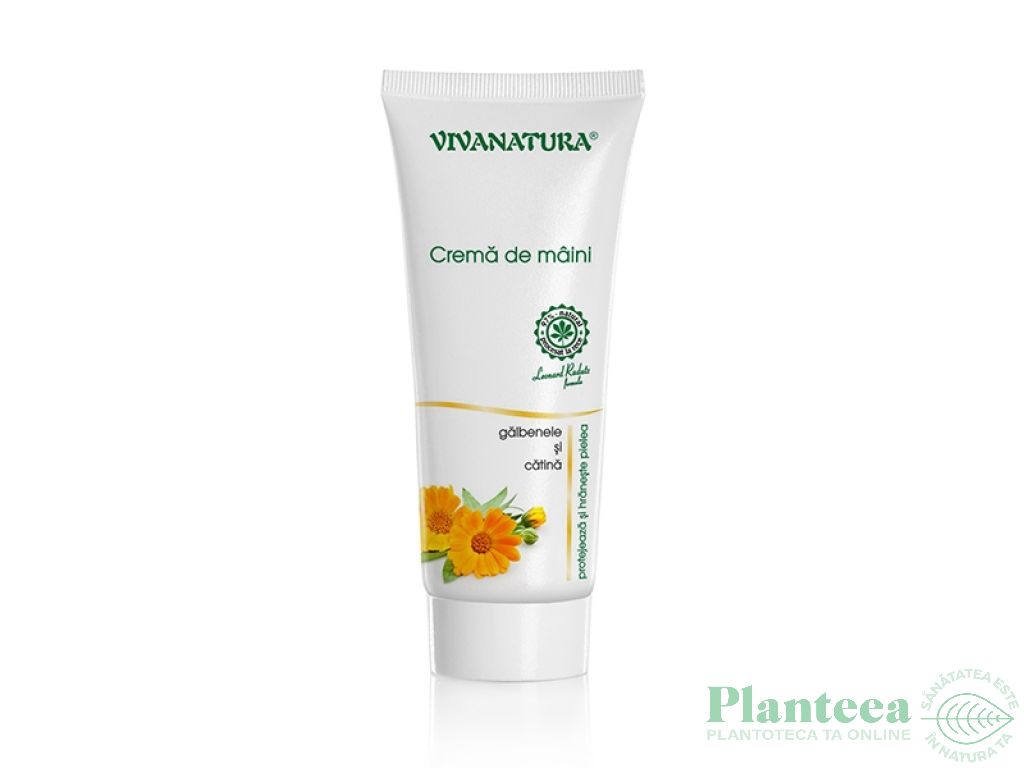 Crema maini galbenele catina 75ml - VIVA NATURA