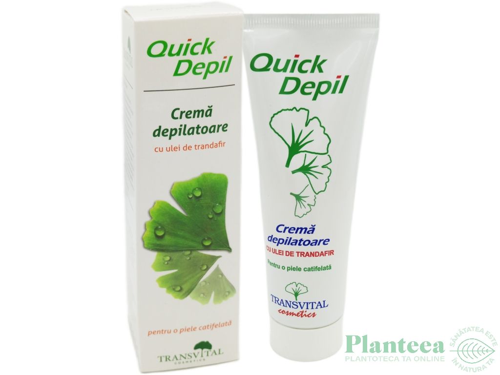 Crema depilatoare ulei trandafir QuickDepil 125ml - TRANSVITAL