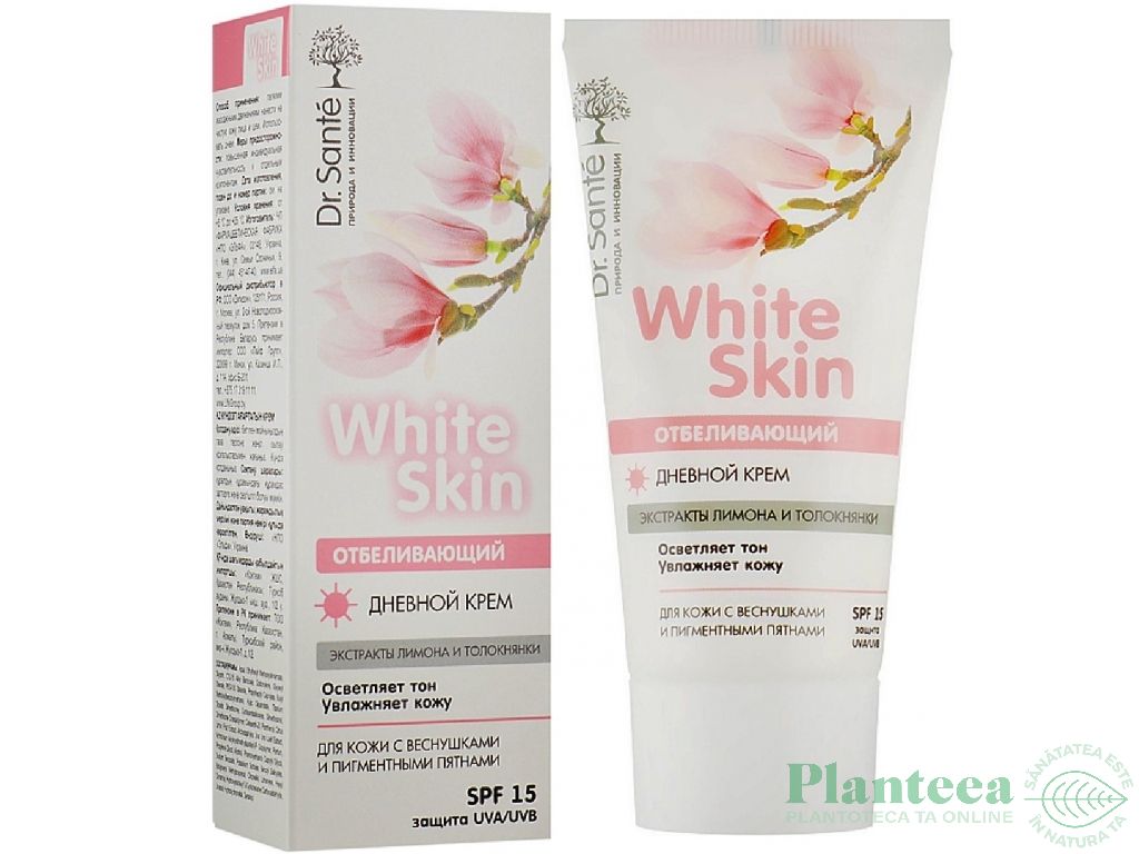 Crema zi albire pete pigmentare pistrui White Skin 50ml - DR SANTE