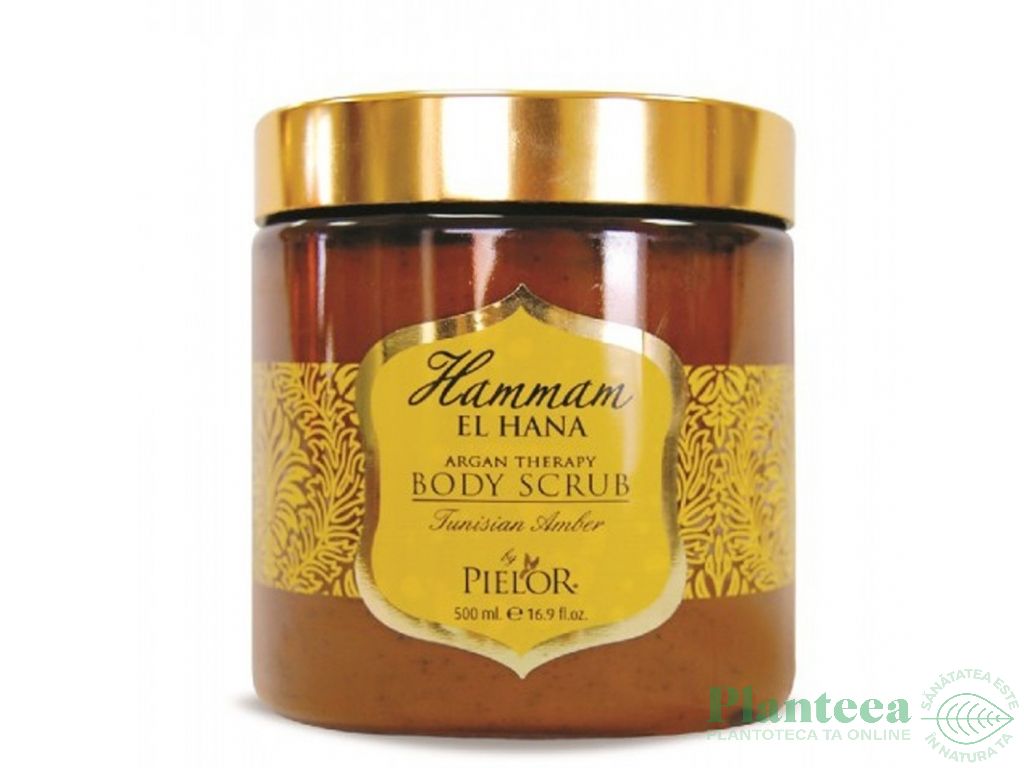 Scrub corp ulei argan Tunisian Amber 500ml - HAMMAM EL HANA