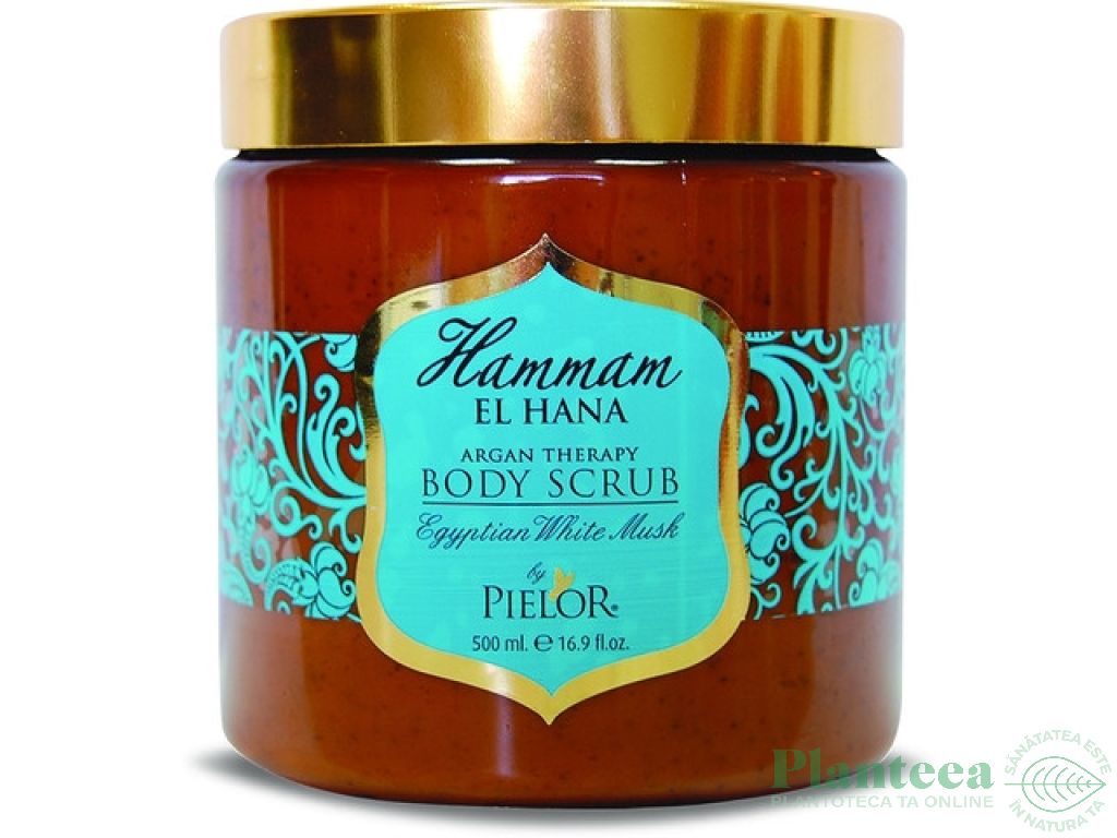 Scrub corp ulei argan Egyptian White Musk 500ml - HAMMAM EL HANA