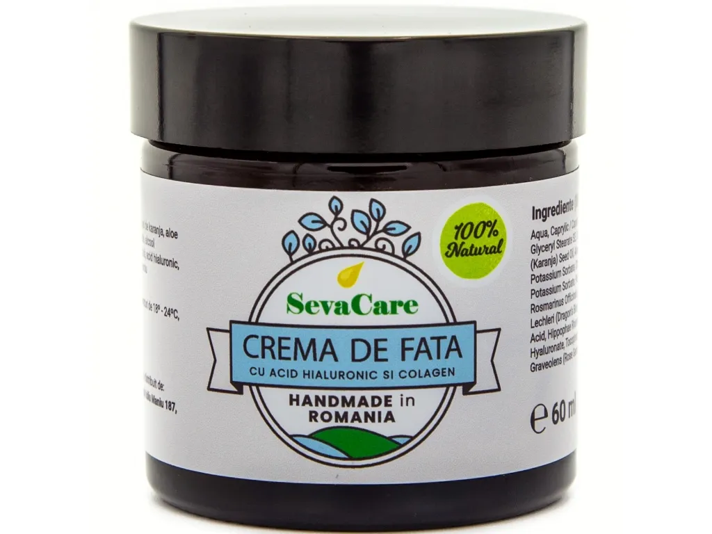 Crema fata antirid acid hialuronic colagen 60ml - SEVA CARE