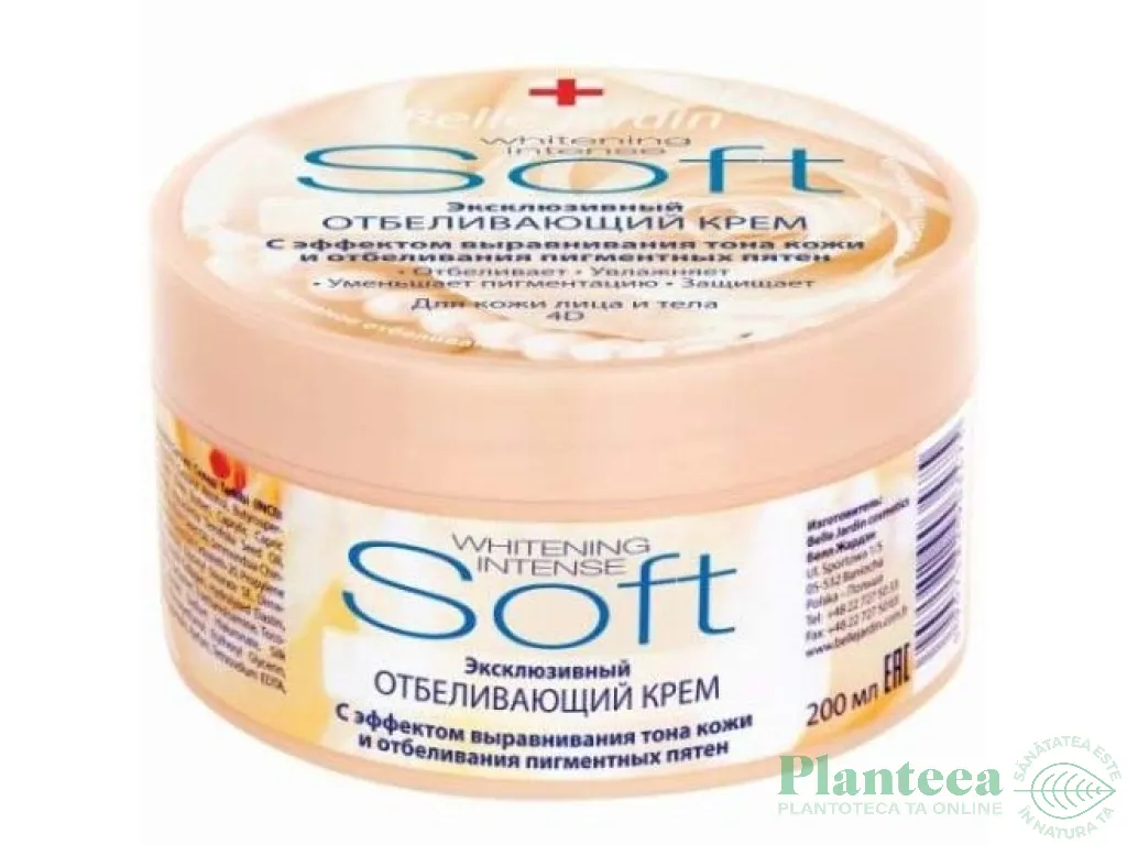 Crema fata corp albire intensiv soft 200ml - BELLE JARDIN