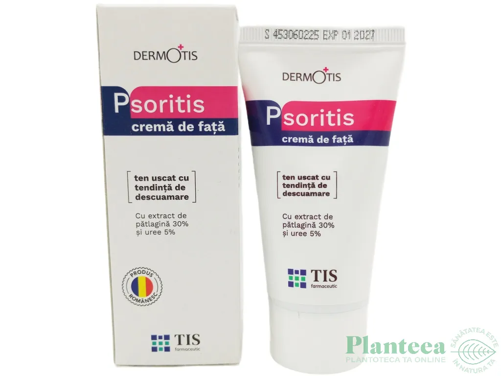 Crema fata ten uscat descuamat patlagina uree PsoriTis 50ml - TIS