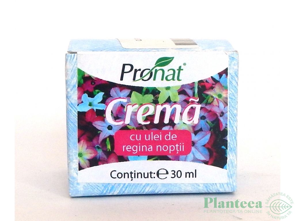 Crema noapte hidratanta ulei regina noptii 30ml - PRONAT