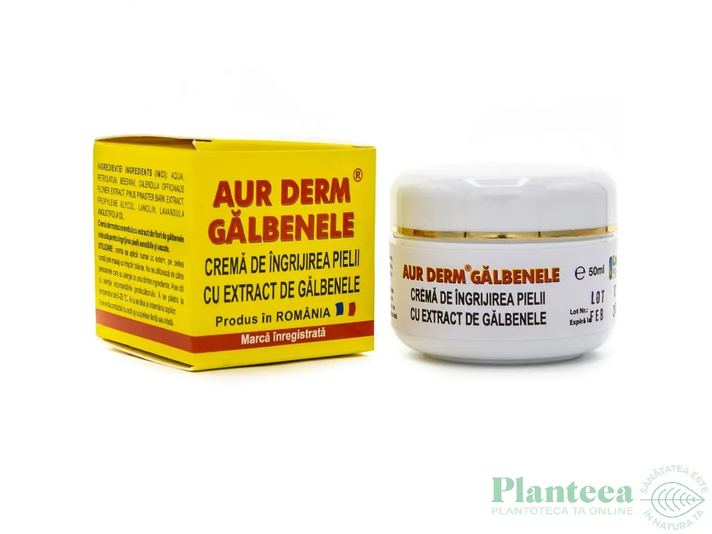 Crema galbenele rasina conifere Aur Derm 50ml - LAUR MED