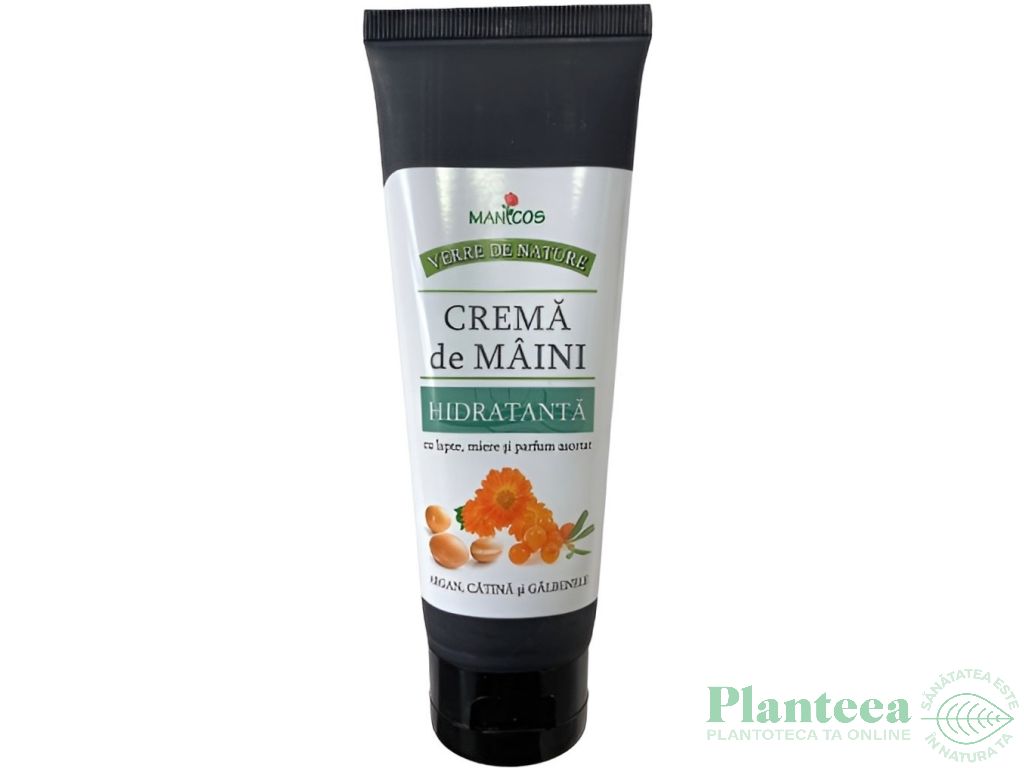 Crema maini hidratanta argan catina galbenele 100ml - VERRE DE NATURE