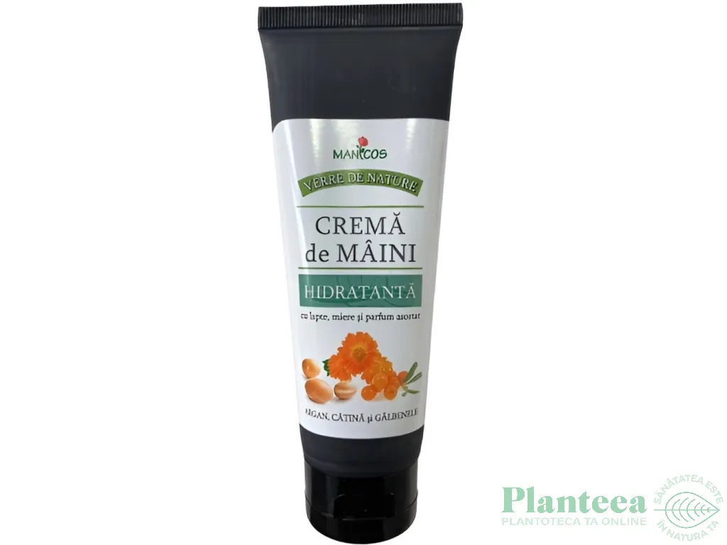 Crema maini hidratanta argan catina galbenele 100ml - VERRE DE NATURE