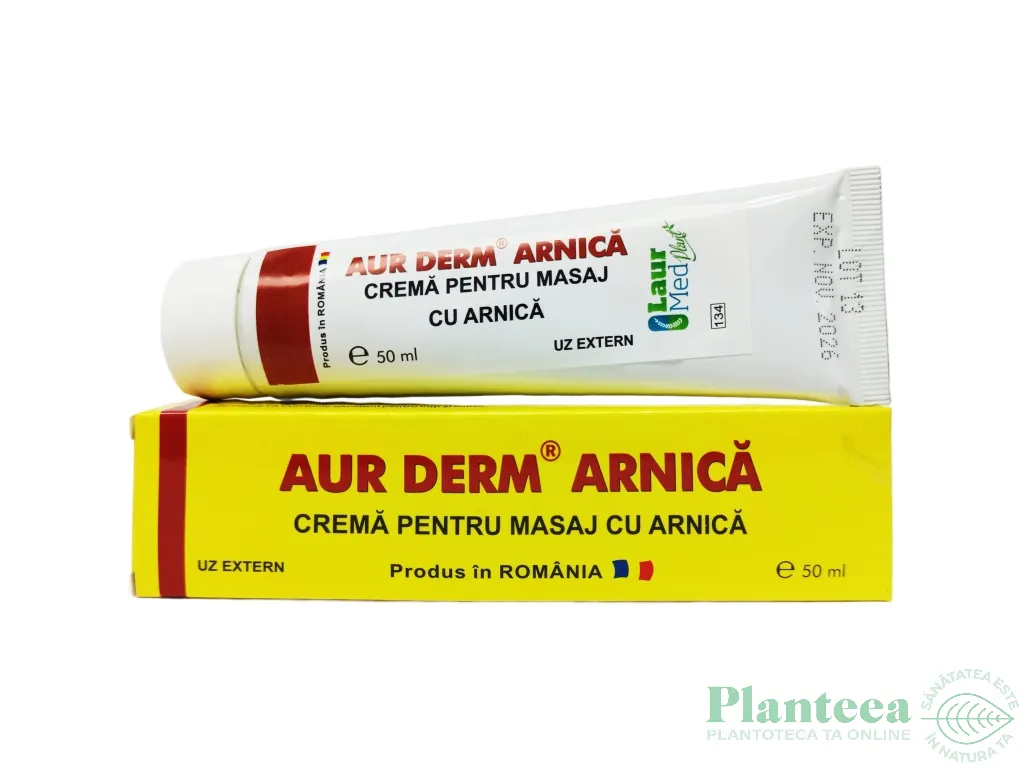Crema masaj arnica rasina conifere Aur Derm 50ml - LAUR MED
