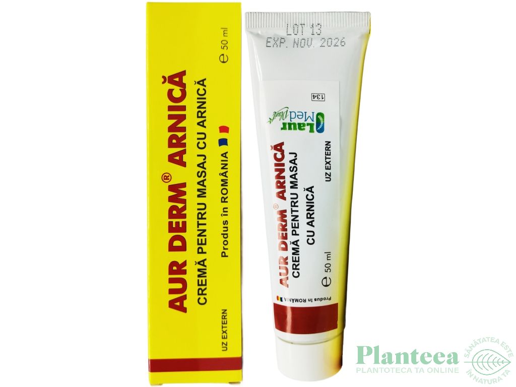 Crema masaj arnica rasina conifere Aur Derm 50ml - LAUR MED
