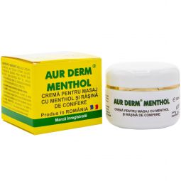 Crema masaj menthol rasina conifere Aur Derm 50ml - LAUR MED