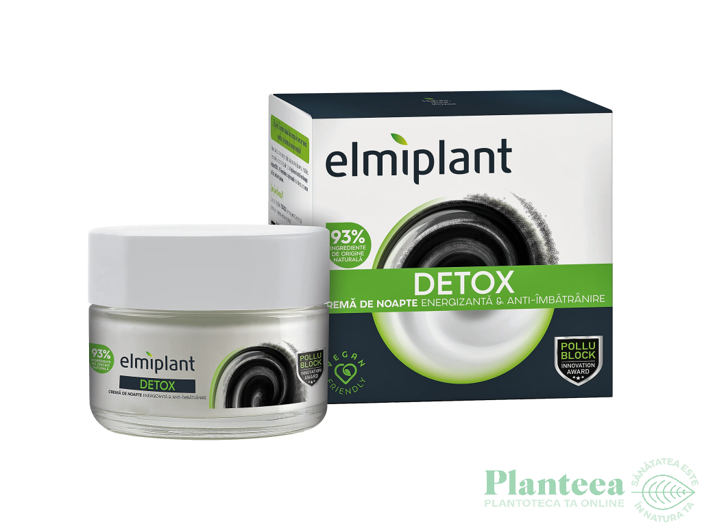 Crema noapte energizanta antiimbatranire Detox 50ml - ELMIPLANT