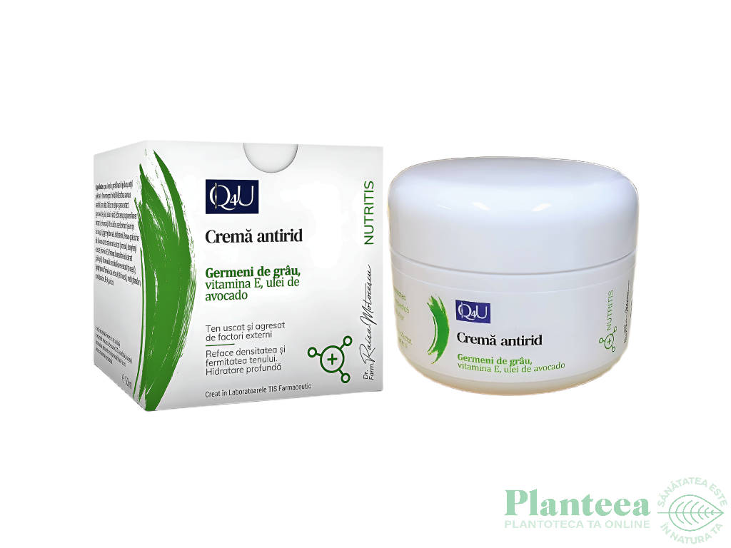 Crema antirid germeni grau Q4U NutriTis 50ml - TIS