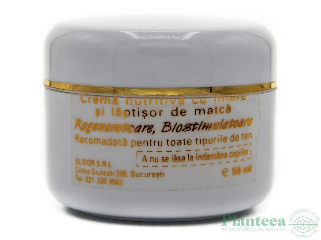 Crema nutritiva miere laptisor matca 50ml - ELIDOR