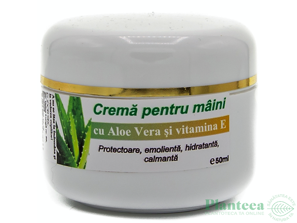 Crema maini aloe vera vitamina E 50ml - ELIDOR