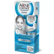 Crema noapte antiacnee purificare acid salicilic acid glicolic salvie zinc 45ml - ACNE CONTROL PROFESSIONAL