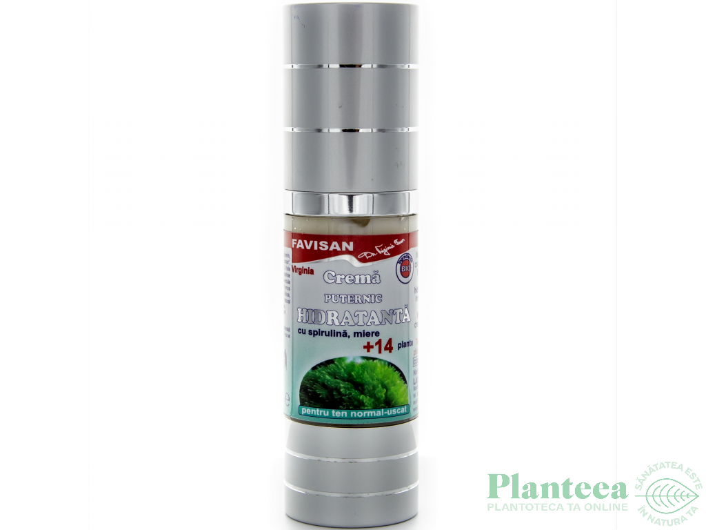 Crema puternic hidratanta spirulina miere 14plante 30ml - FAVISAN