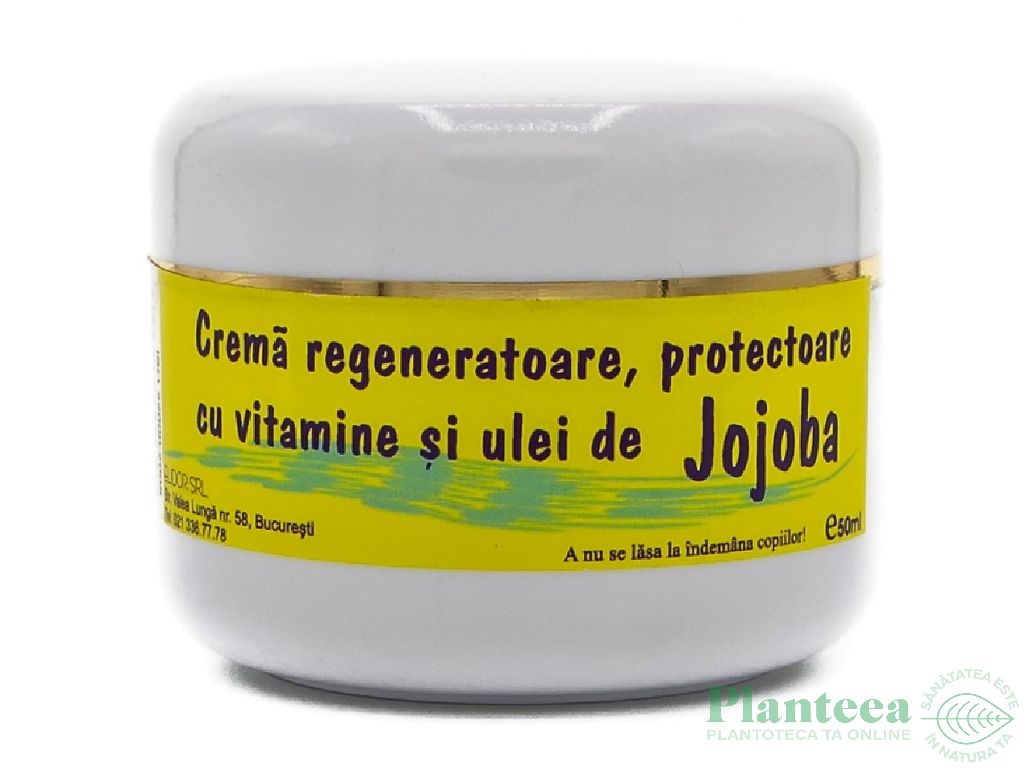 Crema regeneratoare protectoare vitamine ulei jojoba 50ml - ELIDOR