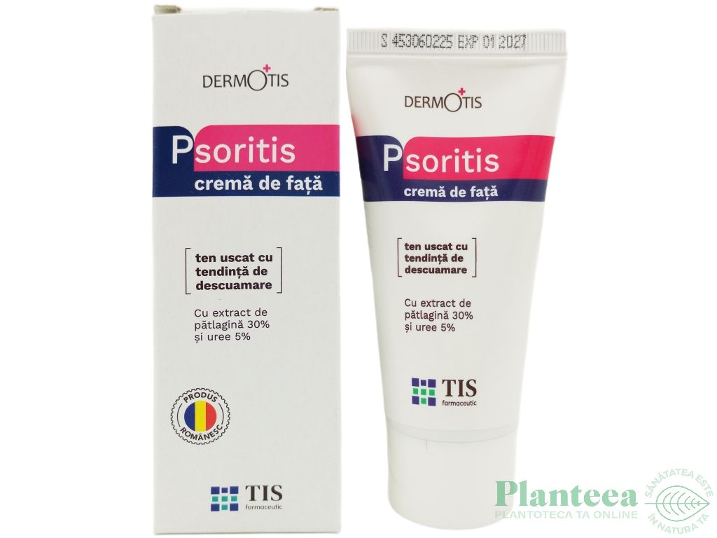 Crema fata ten uscat descuamat patlagina uree PsoriTis 50ml - TIS