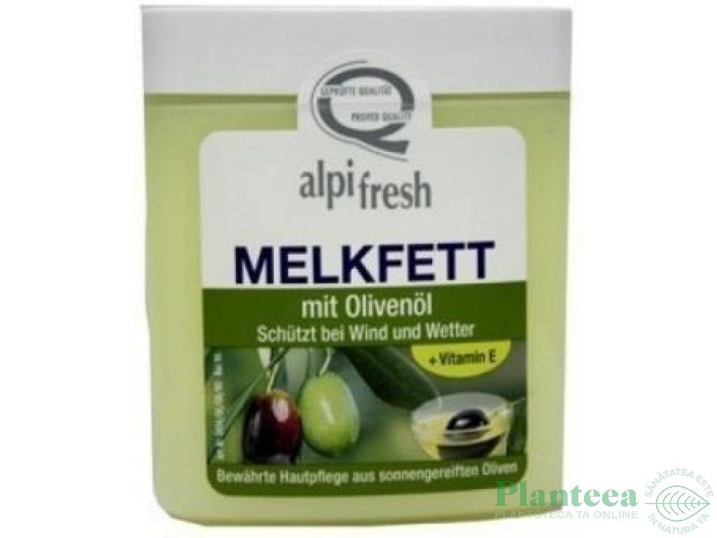 Unguent galbenele ulei masline vit E Melkfett 250ml - ALPIFRESH