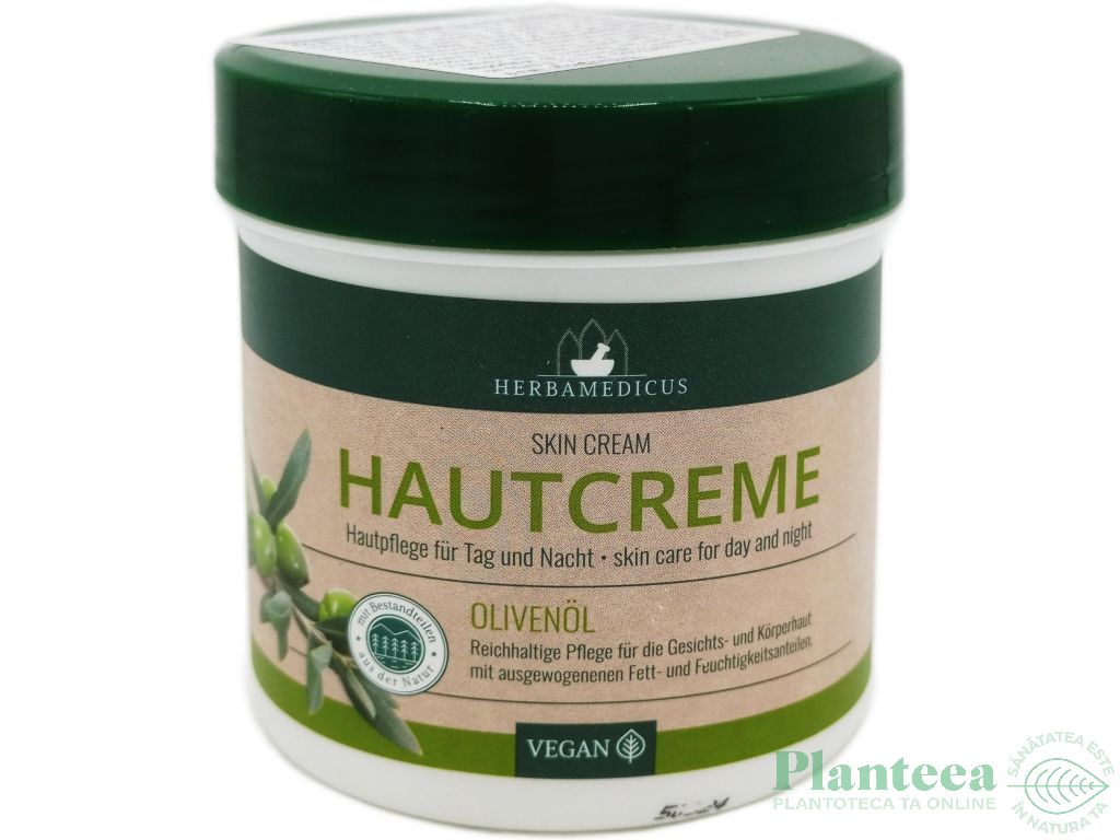 Crema ulei masline vegan 250ml - HERBAMEDICUS