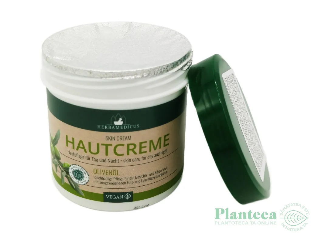 Crema ulei masline vegan 250ml - HERBAMEDICUS