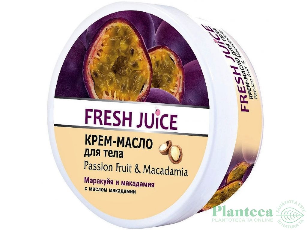 Crema corp fructul pasiunii macadamia 225ml - FRESH JUICE