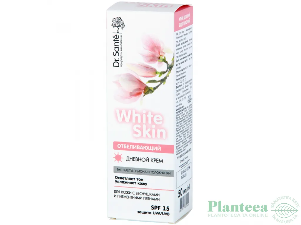 Crema zi albire pete pigmentare pistrui White Skin 50ml - DR SANTE