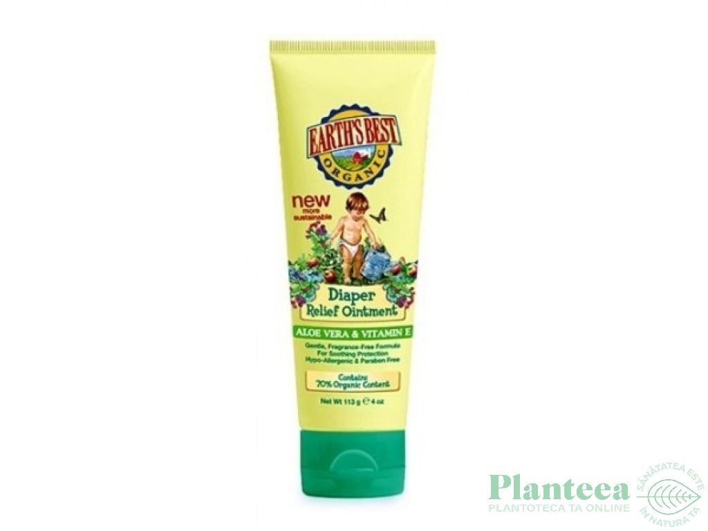 Crema zona scutecului bebe 113g - EARTH`S BEST