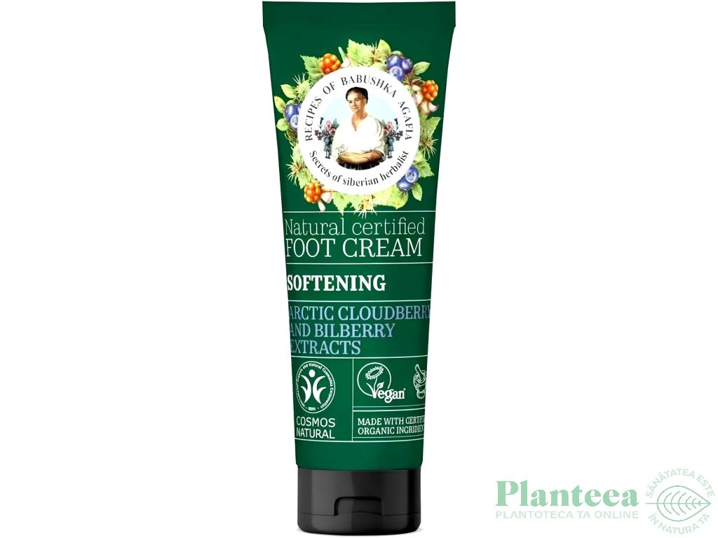 Crema picioare catifelate mure afine 75ml - GREEN AGAFIA