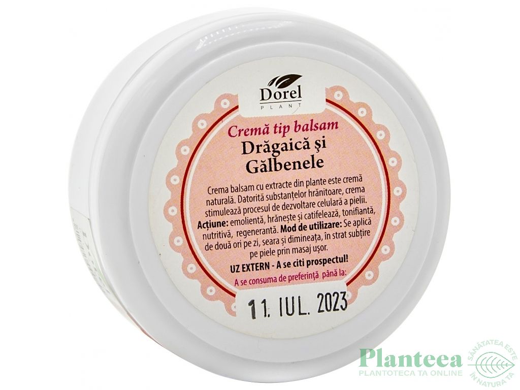 Crema balsam dragaica galbenele 100g - DOREL PLANT