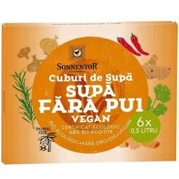 Cubulete supa pui Fara Pui picant vegan fara drojdie eco 6x10g - SONNENTOR