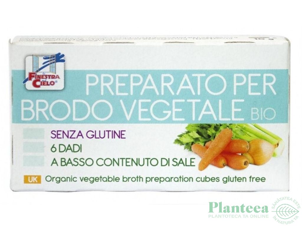 Cubulete supa legume fara gluten putina sare eco 6x10g - LA FINESTRA SUL CIELO